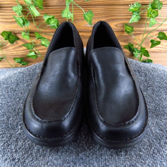 Lands' End Men's Loafer Black‎ Leather Size 11 Medium Gently Used 2025 - Picture 2 of 7